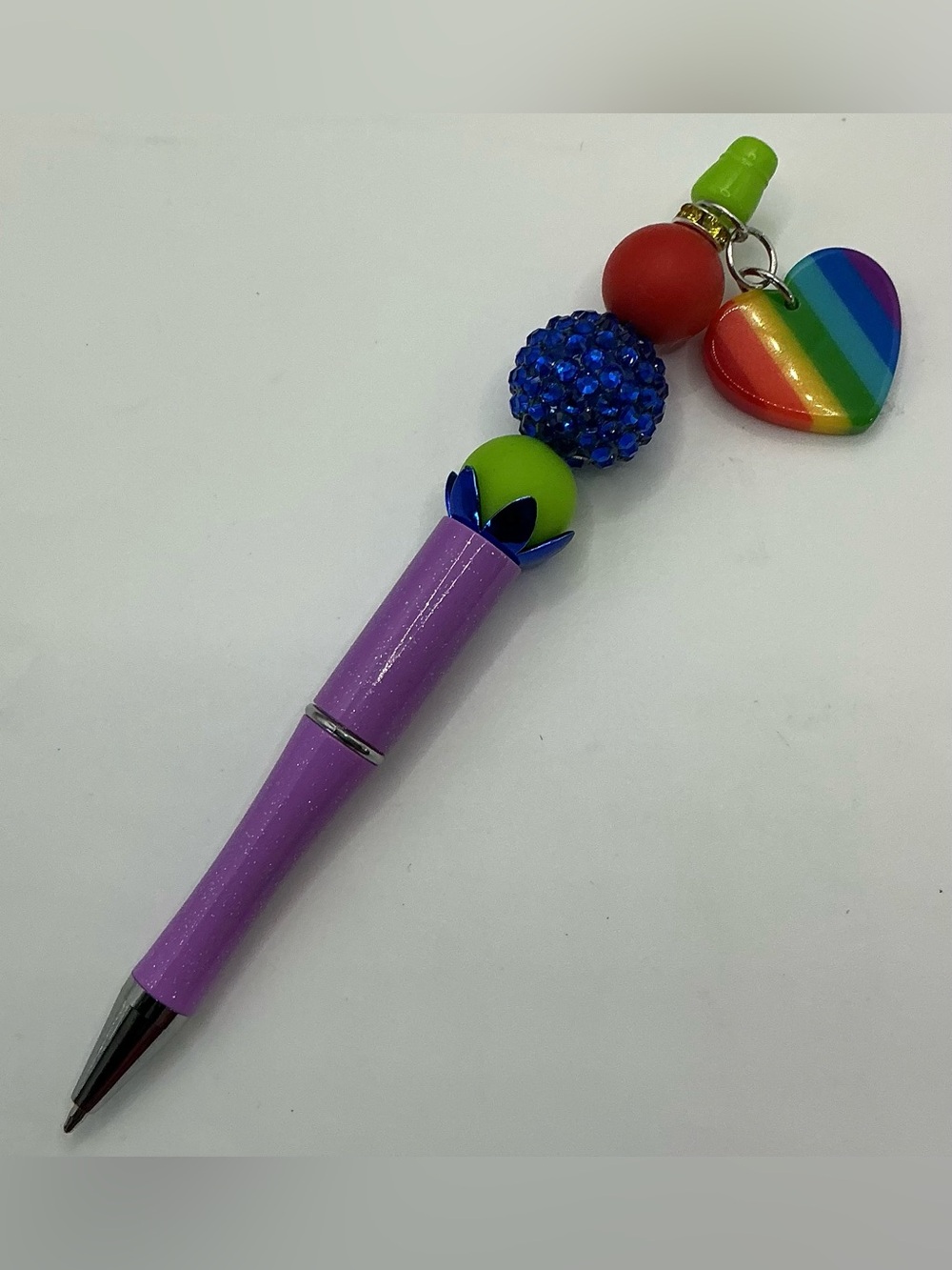 LGBTQ RAINBOW PRIDE HANDMADE DECORATIVE BEADED PEN